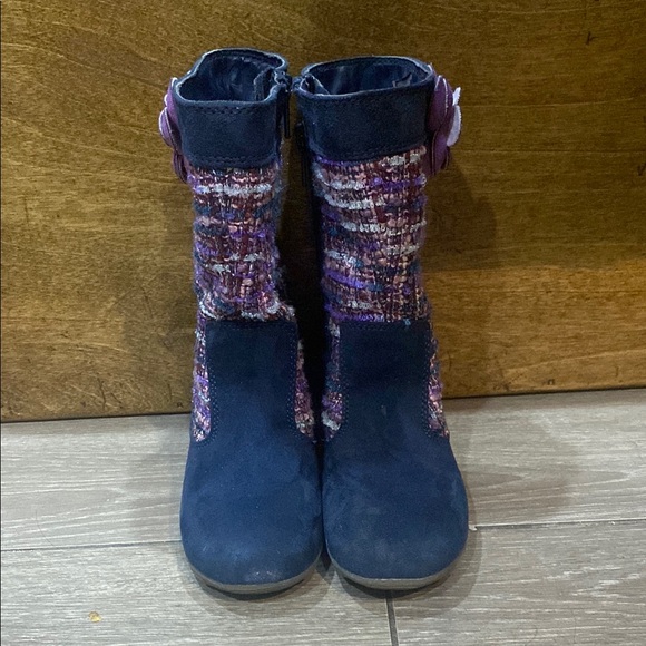 Stride Rite Fall Boots little girls Boots with Purple Accents - Picture 2 of 12